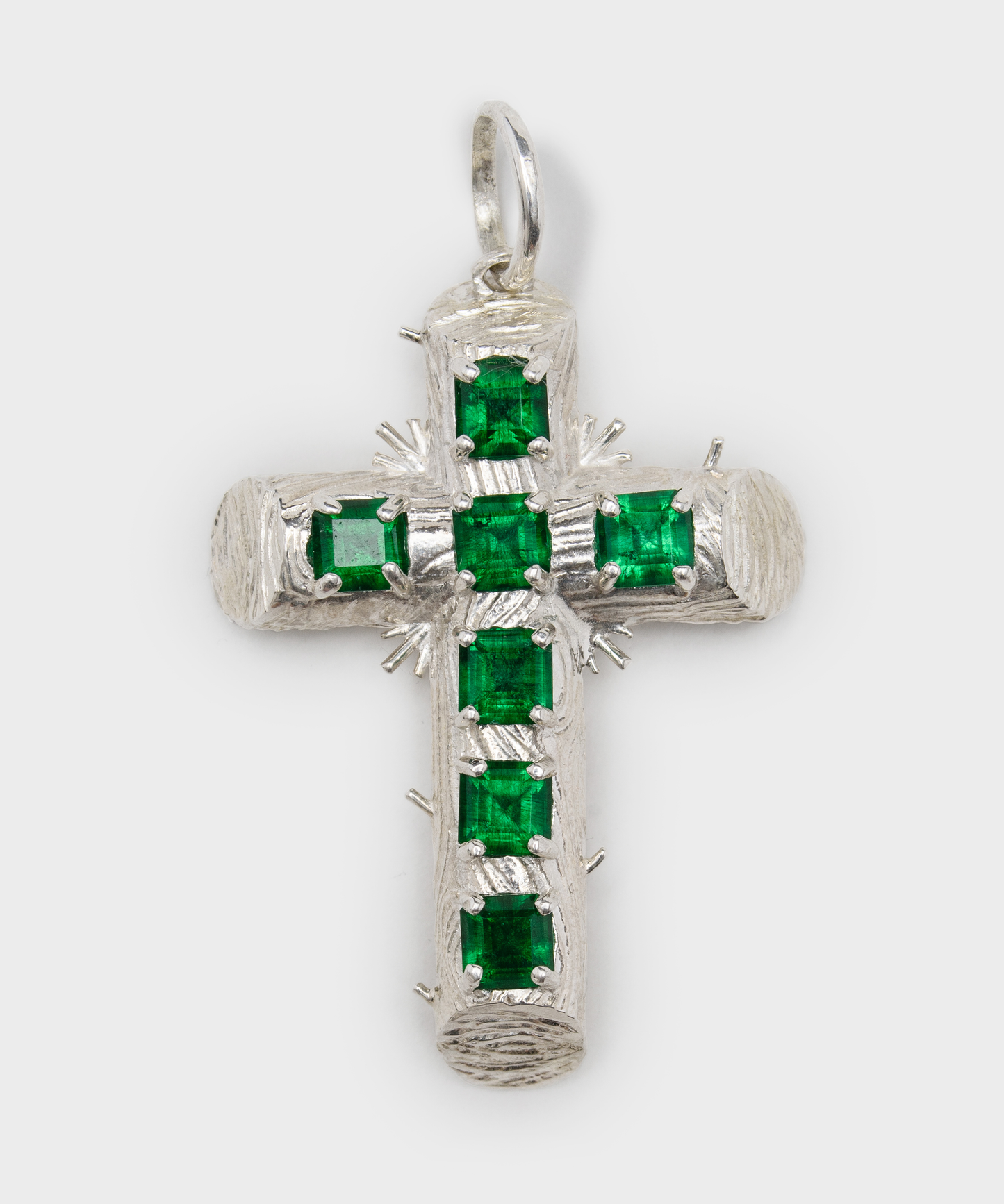 Silver Cross With Fresh Water Pearl Necklace