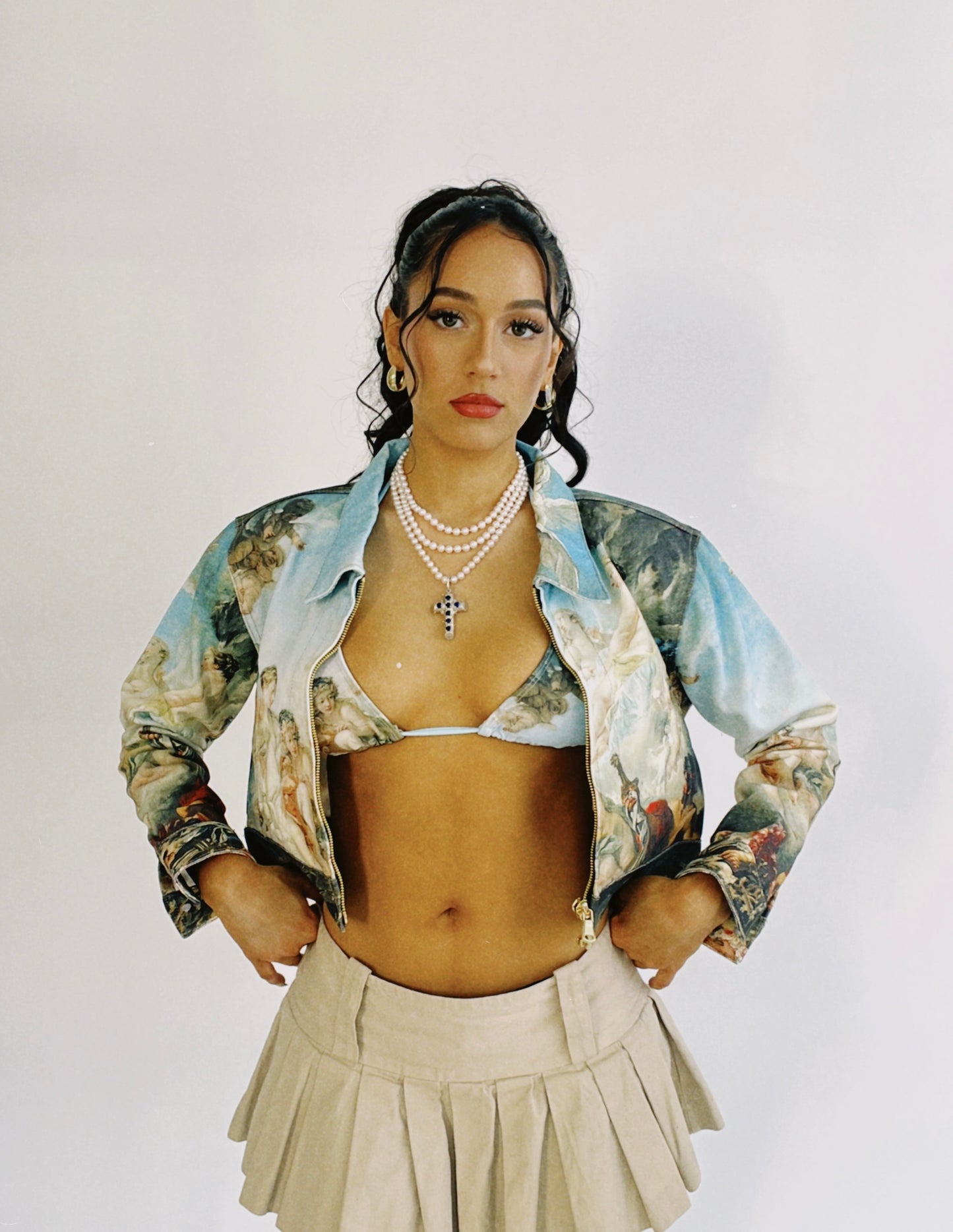 Vulcan Cropped Denim Jacket